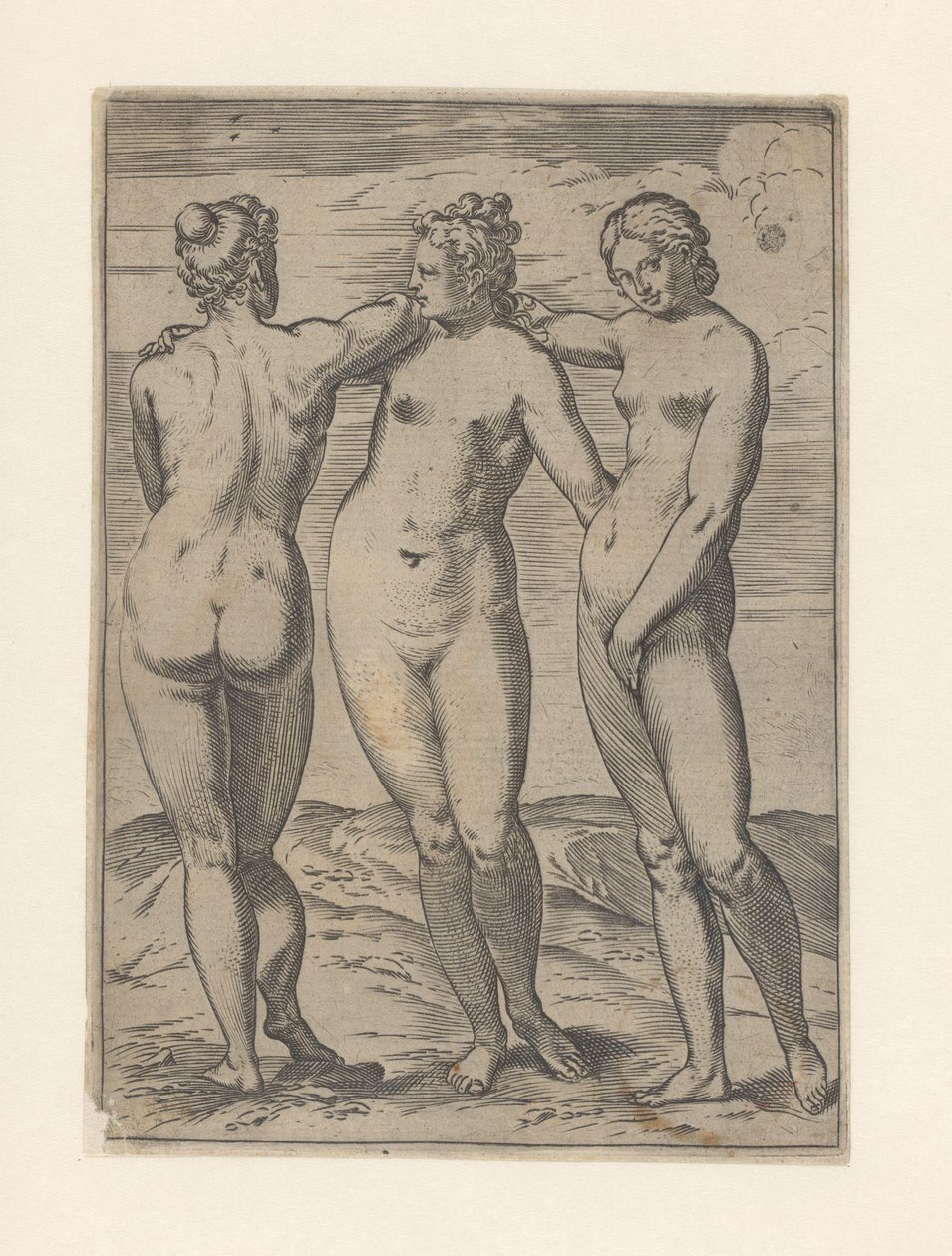 Üç Güzeller Lascivie (dizi adı) by Agostino Carracci