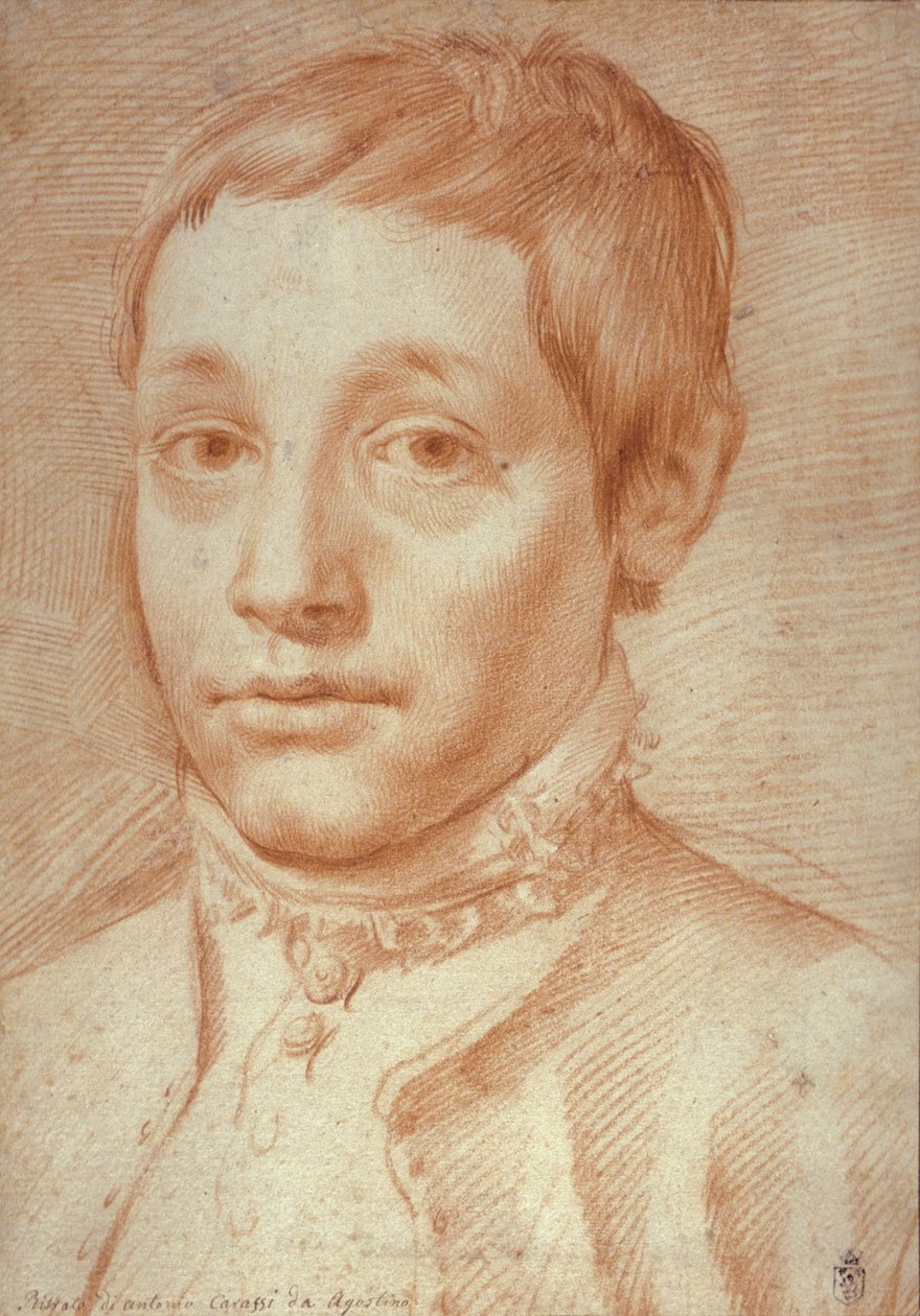Oğlunun Portresi, Antonio Carracci, 1592-95 by Agostino Carracci