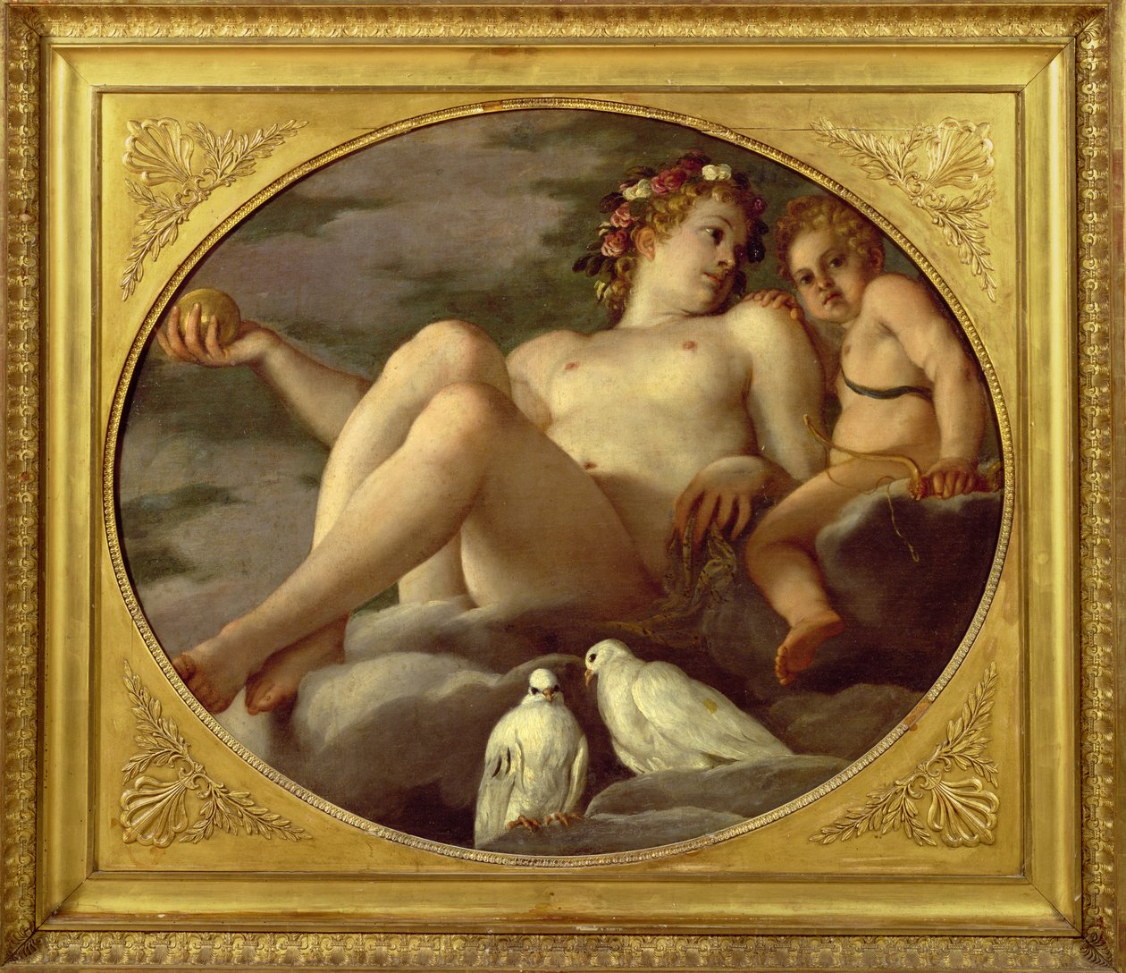Venüs ve Aşk Tanrısı, c.1580-1600 by Agostino Carracci