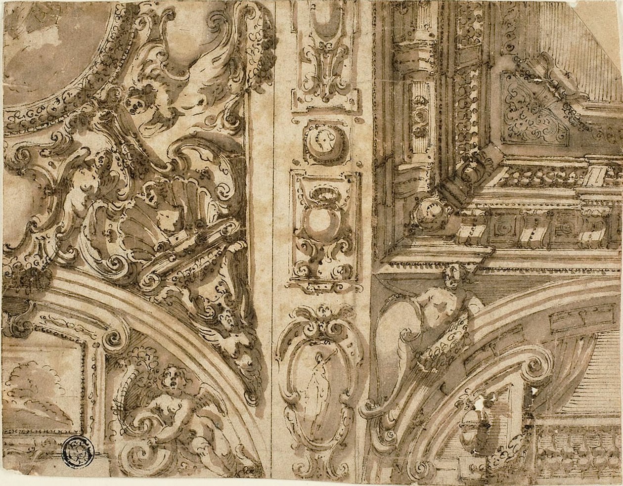 İllüzyonist Tavan Dekorasyonu by Agostino Mitelli