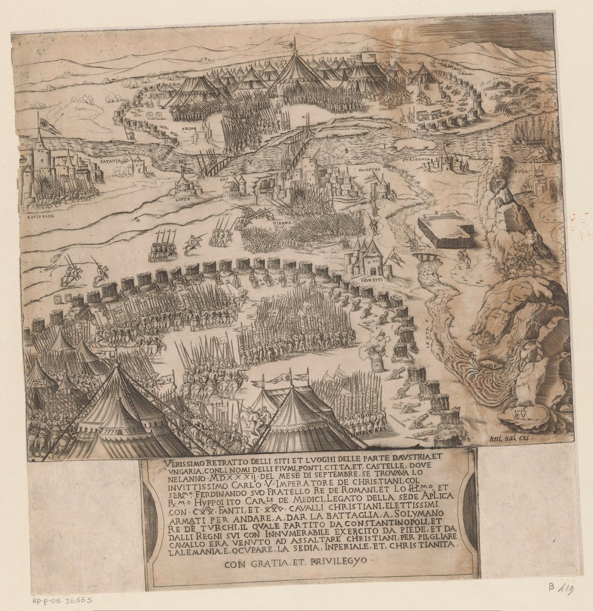Osmanlıların Viyana Kuşatması by Agostino Veneziano