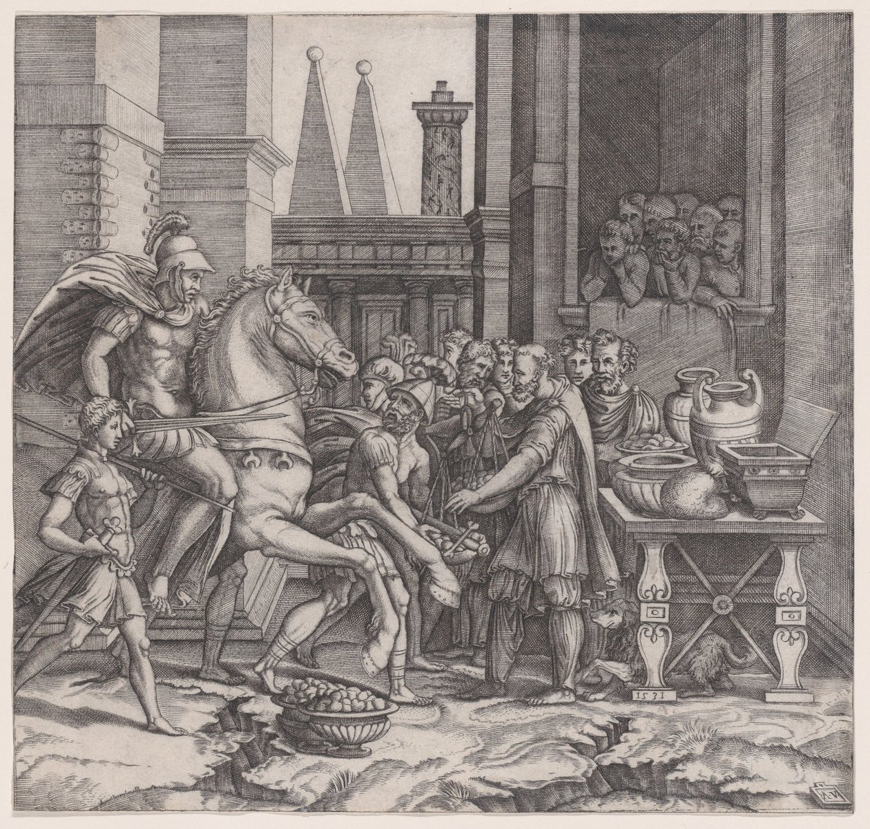 Camillus, 1531 tarihli. by Agostino Veneziano