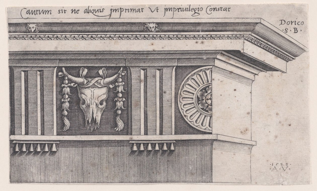 Dor Saçmalığı, 1528 tarihli. by Agostino Veneziano