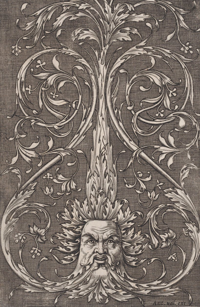 Süs Paneli, ca. 1514-36. by Agostino Veneziano