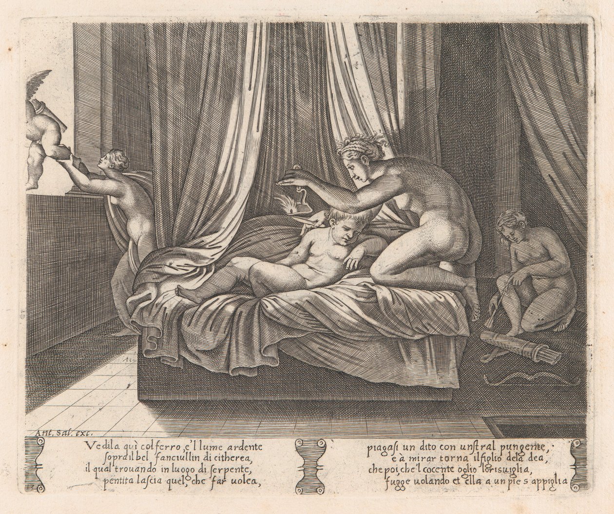 Levha 13: Apulei tarafından anlatıldığı gibi Cupid ve Psyche