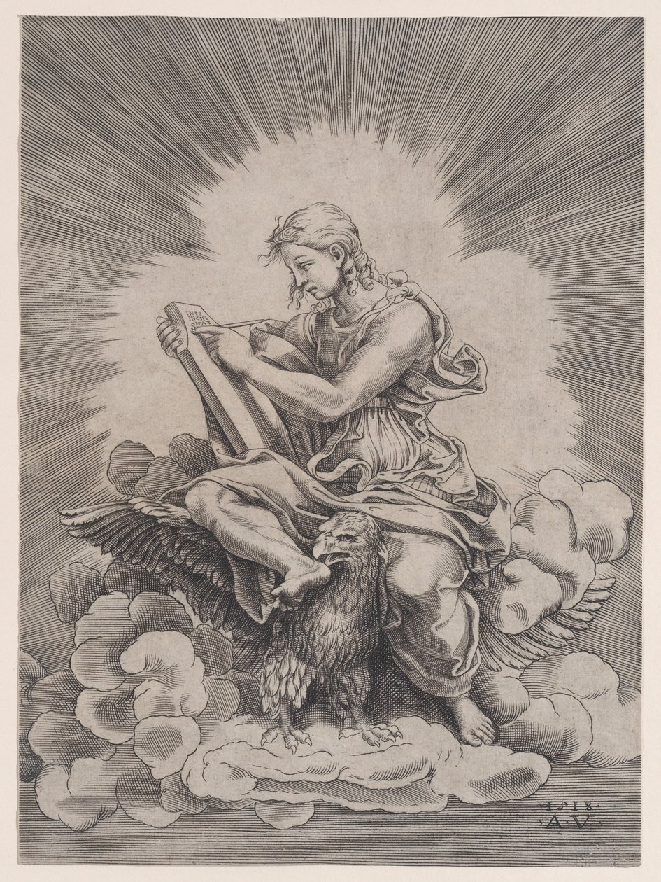 Aziz John, 1518 tarihli. by Agostino Veneziano
