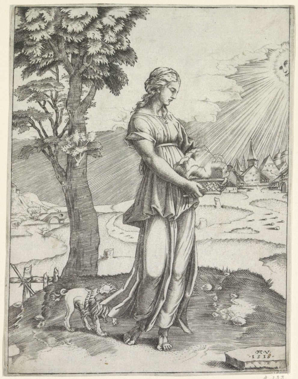 Sybil van Cumae by Agostino Veneziano