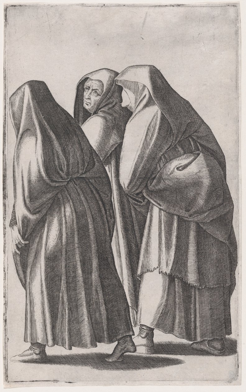 Mezara giden üç kutsal kadın, M.Ö. 1514-36. by Agostino Veneziano