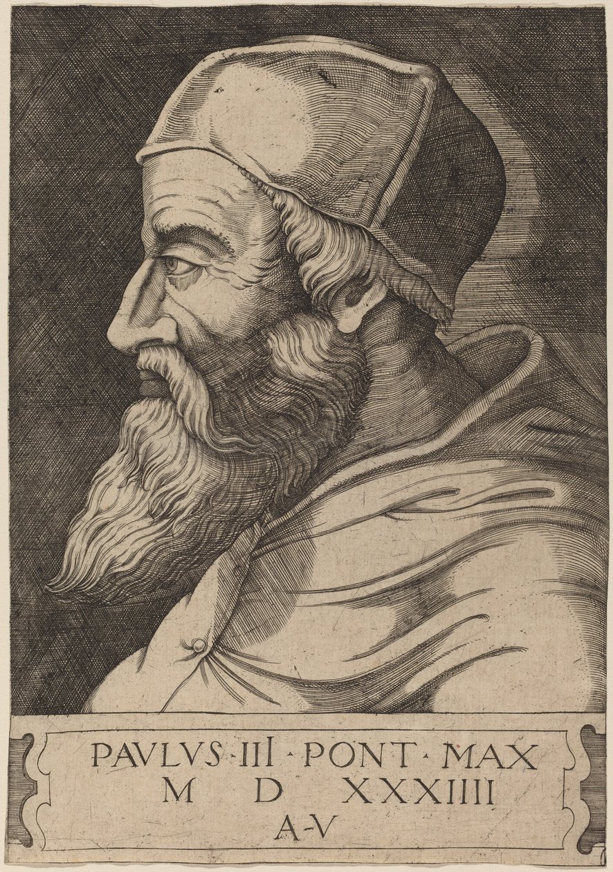 Papa III. Paul by Agostino dei Musi