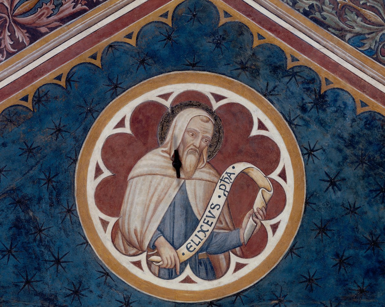 Peygamber Elişa, detay (fresk) by Agostino di Marsiglio