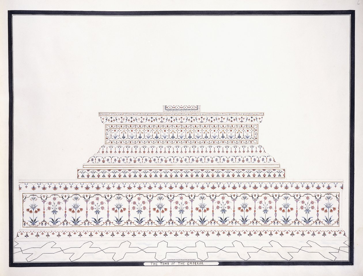 İmparatorun Mezarı, c. 1815 by Agra School