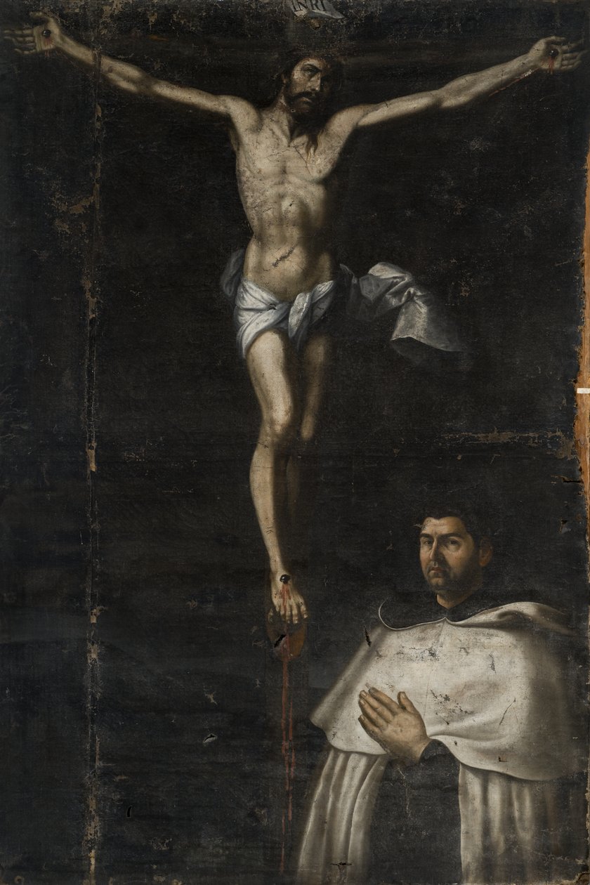 Haçlı Aziz John ile çarmıha gerildi by Agustín del Castillo