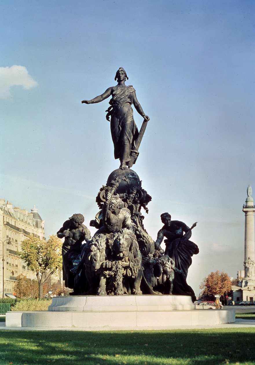 Cumhuriyetin Zaferi, 1879-99 (bronz) by Aime Jules Dalou