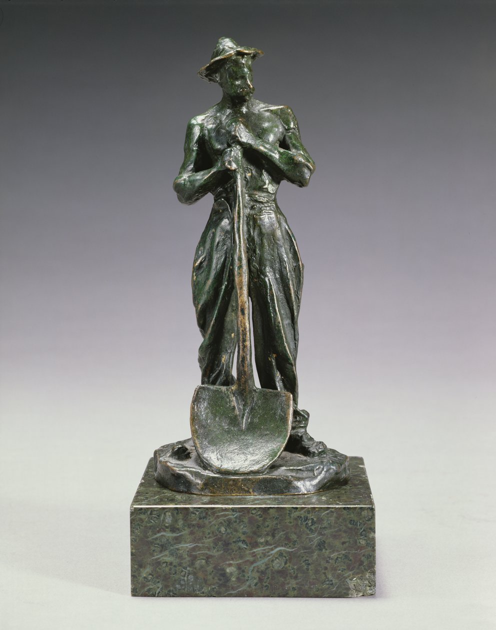 Kürekli İşçi (bronz) by Aime Jules Dalou