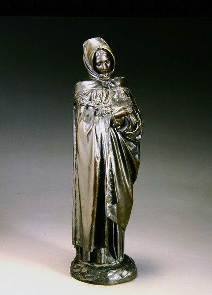 Palmiye Yapraklı Bolonez (bronz) by Aime Jules Dalou