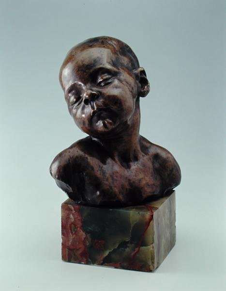 Uyuyan Çocuk, c.1879 (bronz) by Aime Jules Dalou
