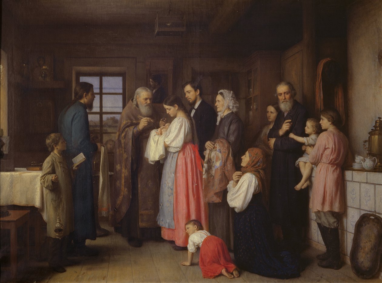 Vaftiz, 1873 by Akim Egorovich Karneev