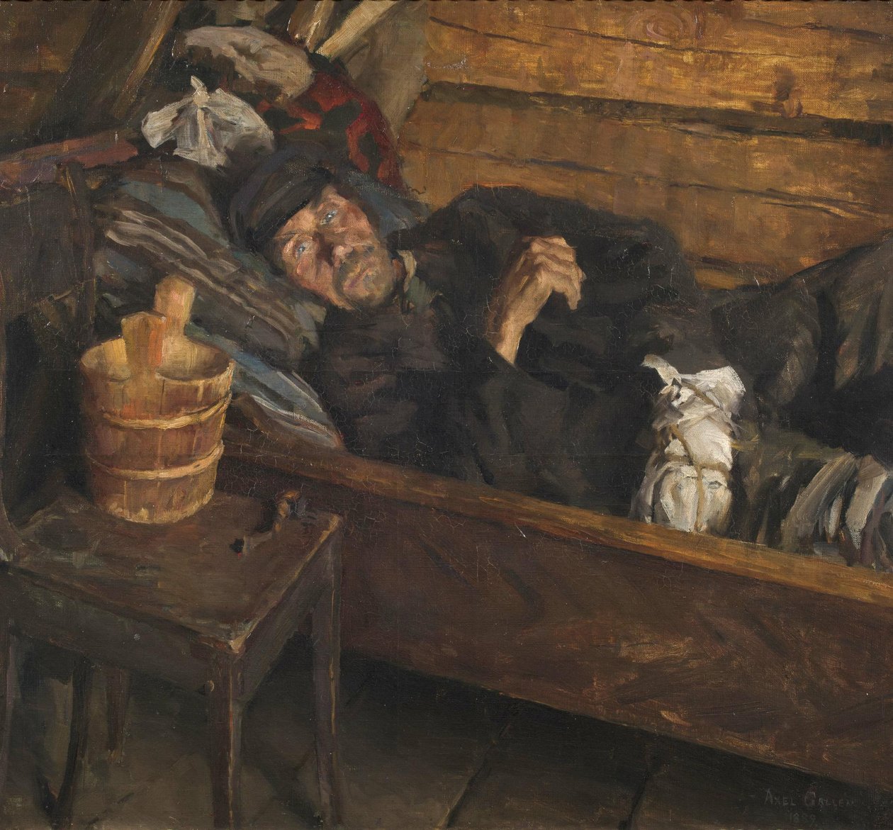 Haavakuumenİngilizce: Yara AteşiSvenska: SarfebernDeutsch: Wundfiebern by Akseli Gallen Kallela