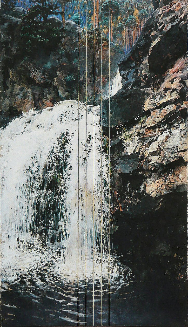 Mantykoski ŞelalesiFransızca: Mantykoskin Rapids by Akseli Gallen Kallela