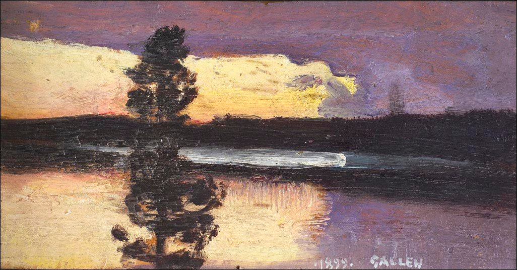 Gün batımı by Akseli Gallen Kallela