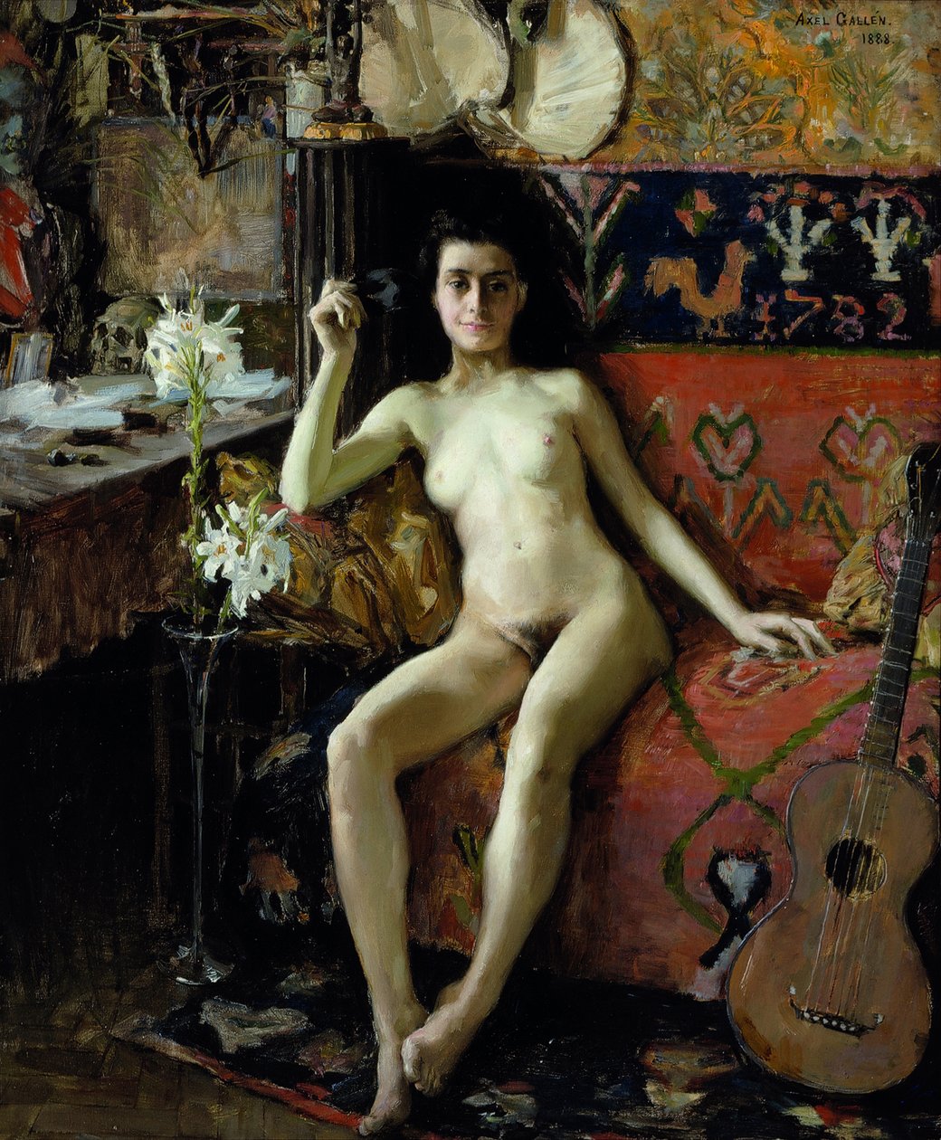 Maskesiz, 1888 by Akseli Gallen Kallela