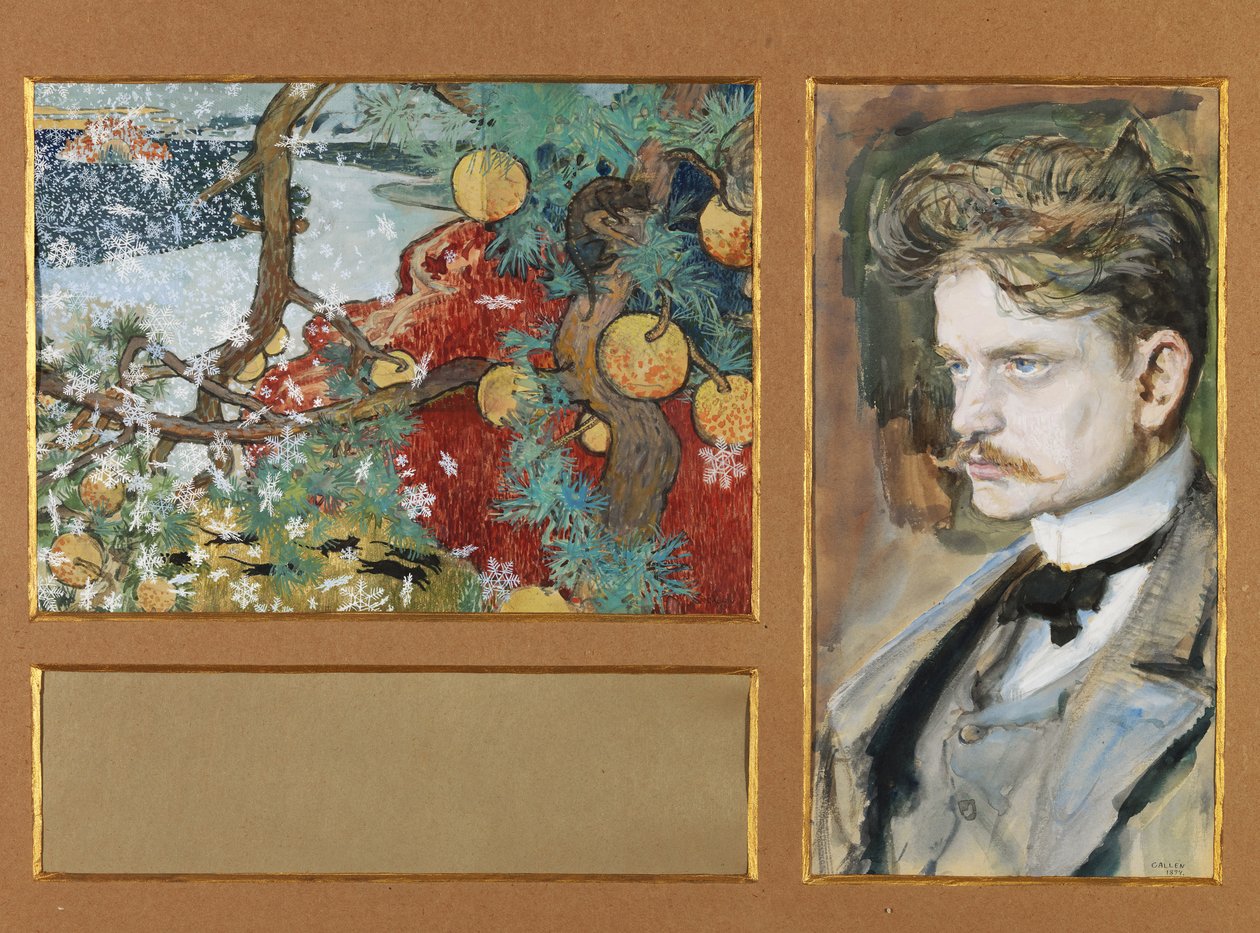 En Saga Jean Sibelius ve Fantastik Manzara, 1894 by Akseli Gallen Kallela