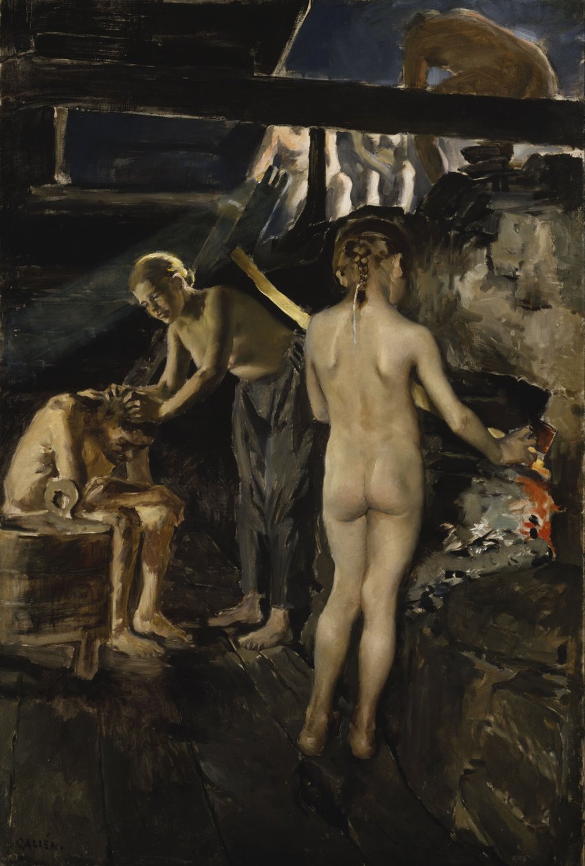 saunada by Akseli Gallen Kallela