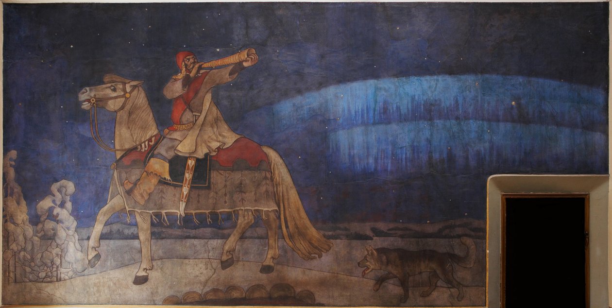 Kullervo Savaşa Yolculuk, 1901 by Akseli Gallen Kallela