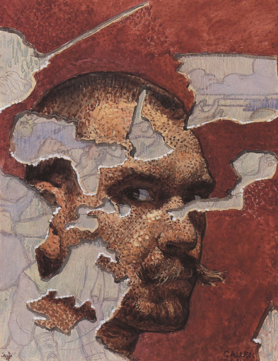 Fresk Olarak Otoportre, 1894 by Akseli Gallen Kallela