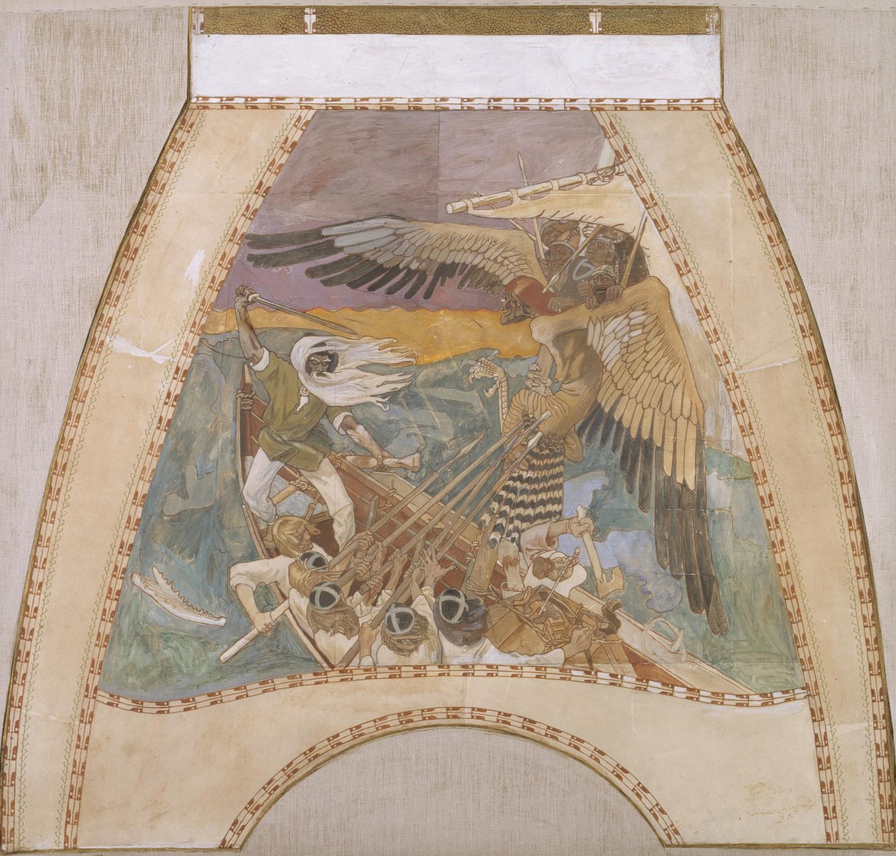 Sampo Savunması, c. 1900 by Akseli Gallen Kallela