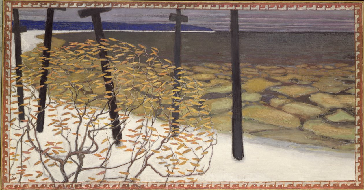 Sonbahar, beş haç (tuval üzerine yağlı boya) 1902 by Akseli Valdemar Gallen Kallela