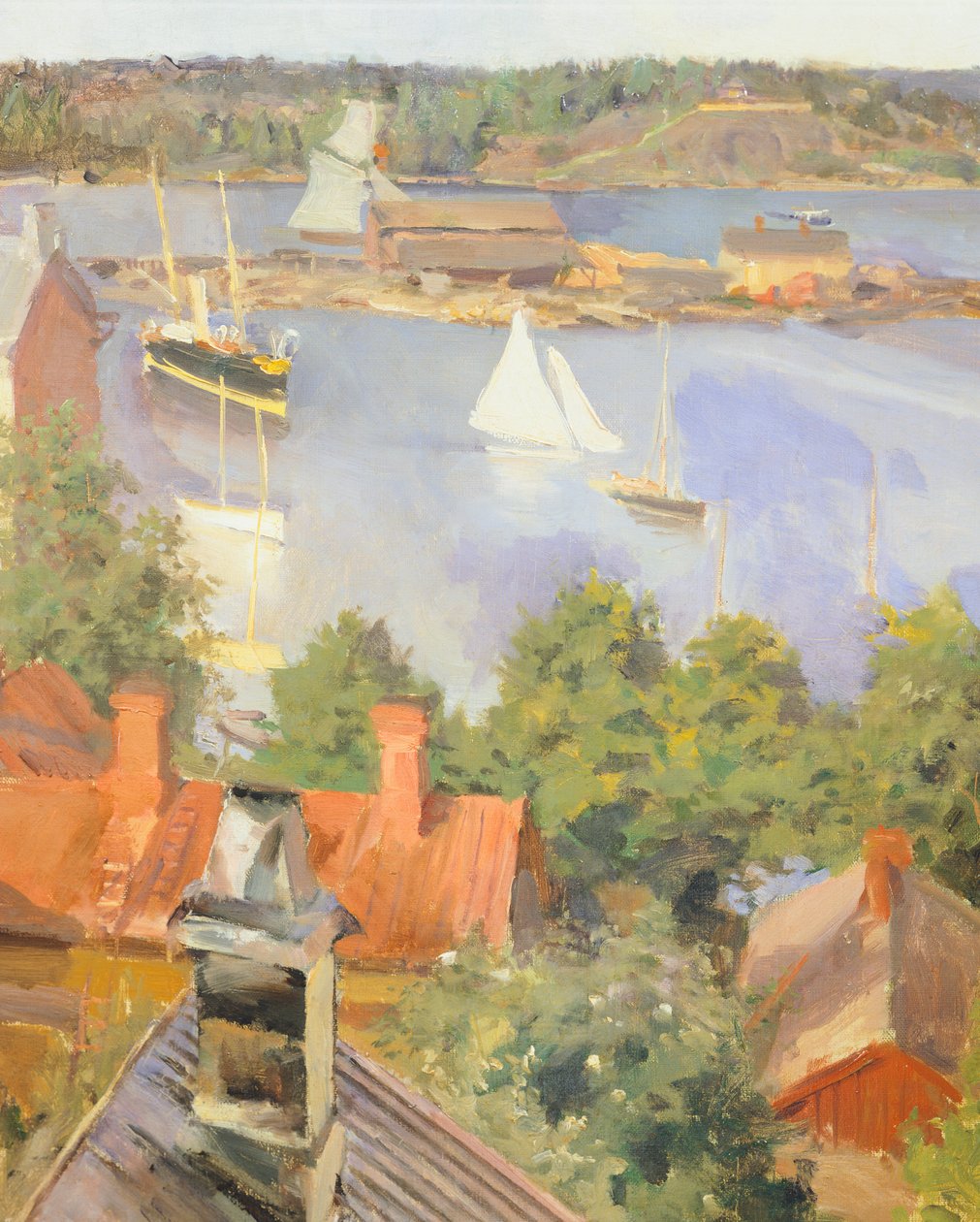 Kuzey Limanı, Helsinki, Akseli Gallen-Kallela, Finlandiya 19. yüzyıl Detayı by Akseli Valdemar Gallen Kallela