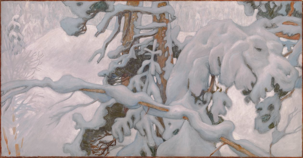 Kış, Juselius Mozolesi freskleri için çalışma by Akseli Valdemar Gallen-Kallela