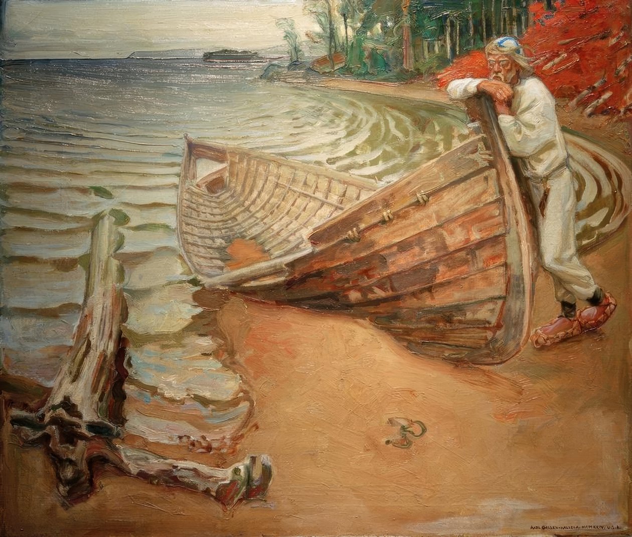 A.Gallen-Kallela, Ağlama teknesi by Akseli Valdemar Gallen Kallela
