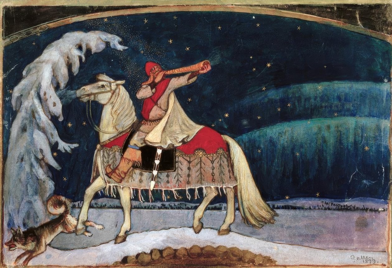 A.Gallen-Kallela, Kullervo savaşa gidiyor by Akseli Valdemar Gallen Kallela