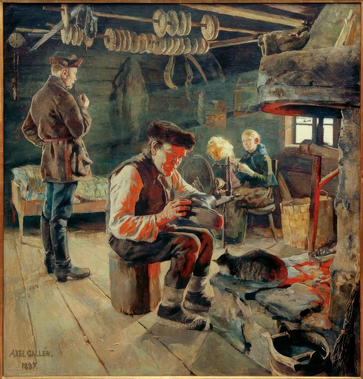 Bauernstube by Akseli Valdemar Gallen Kallela