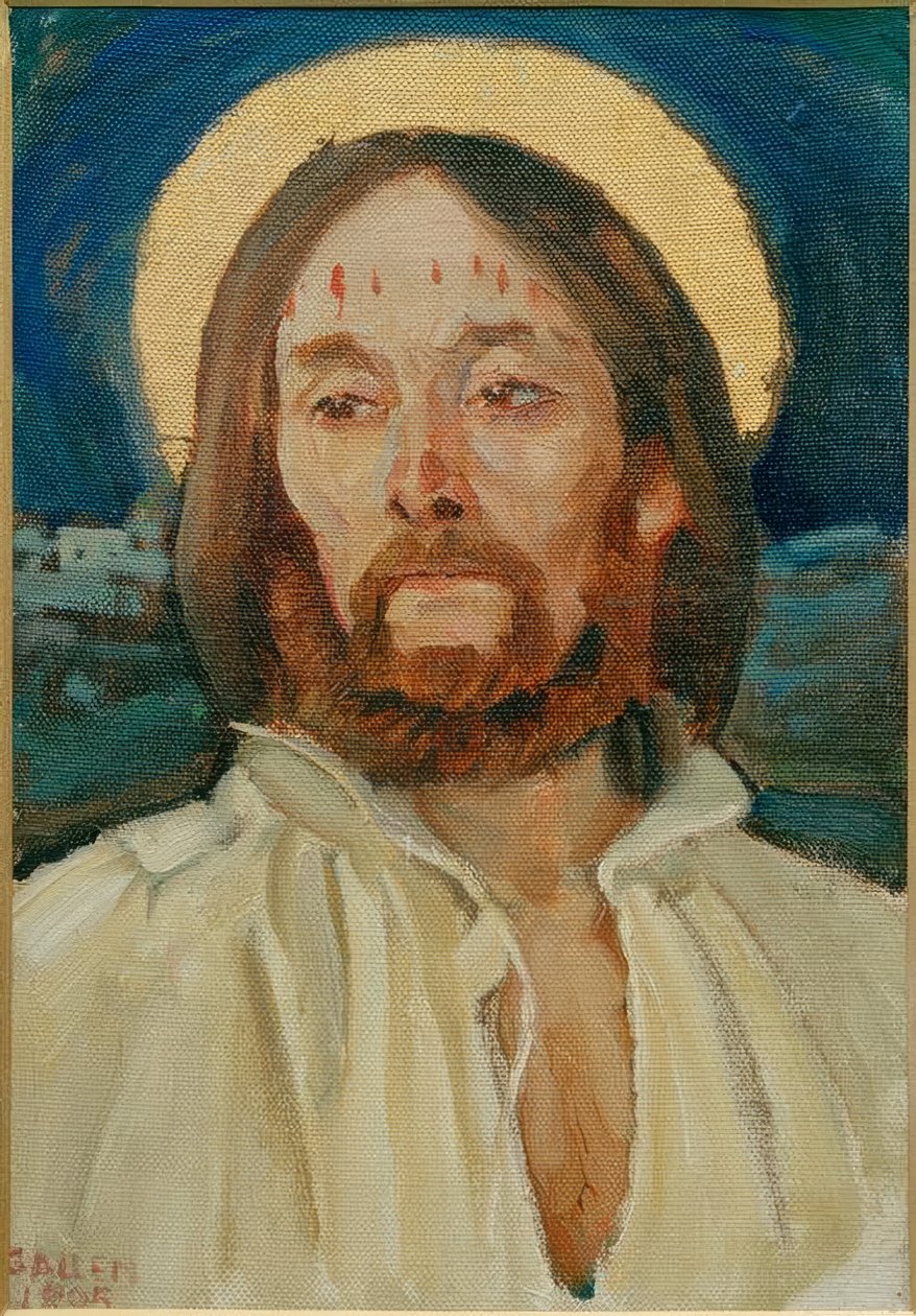 Christuskopf by Akseli Valdemar Gallen Kallela
