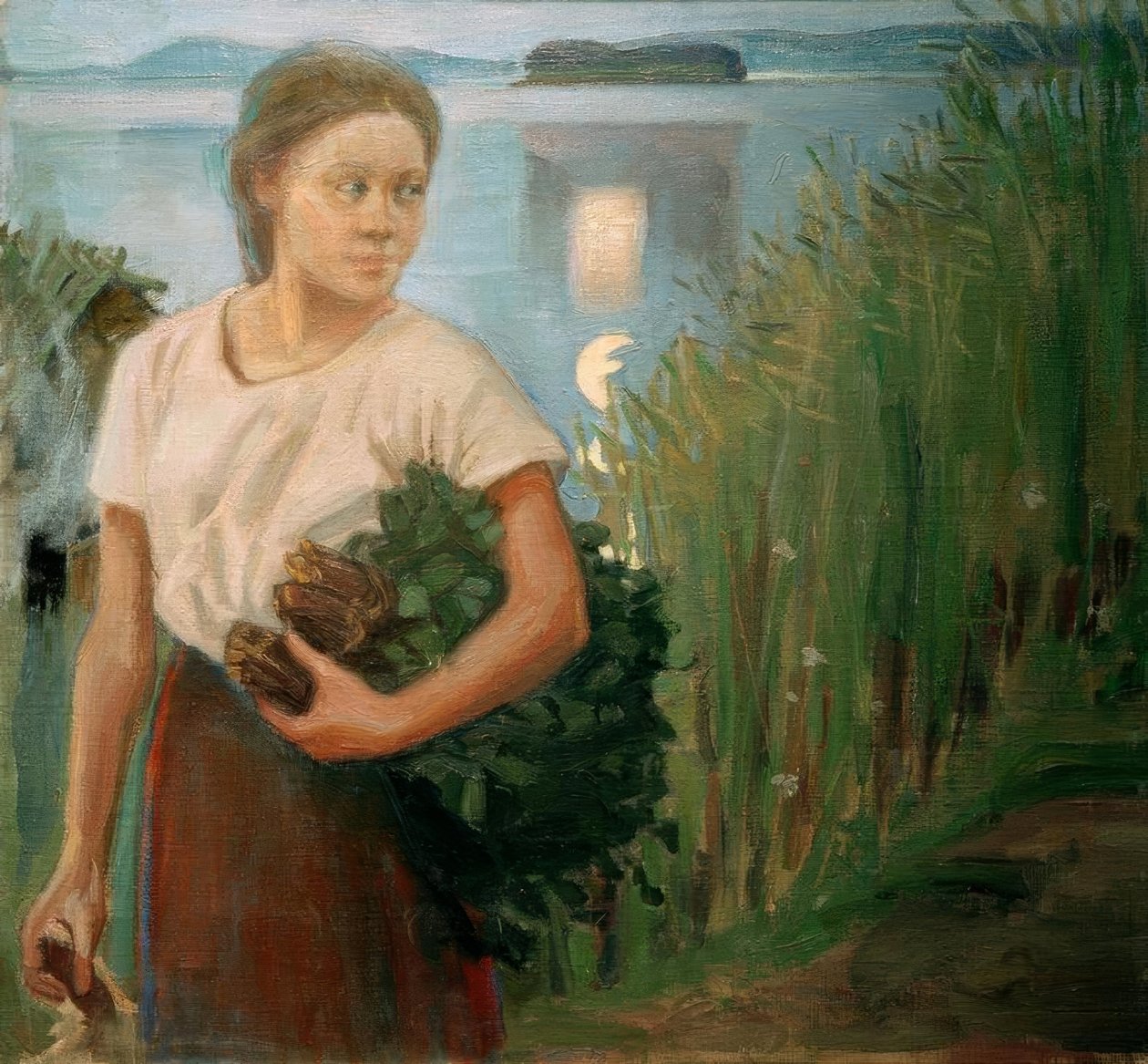 sauna kız by Akseli Valdemar Gallen Kallela