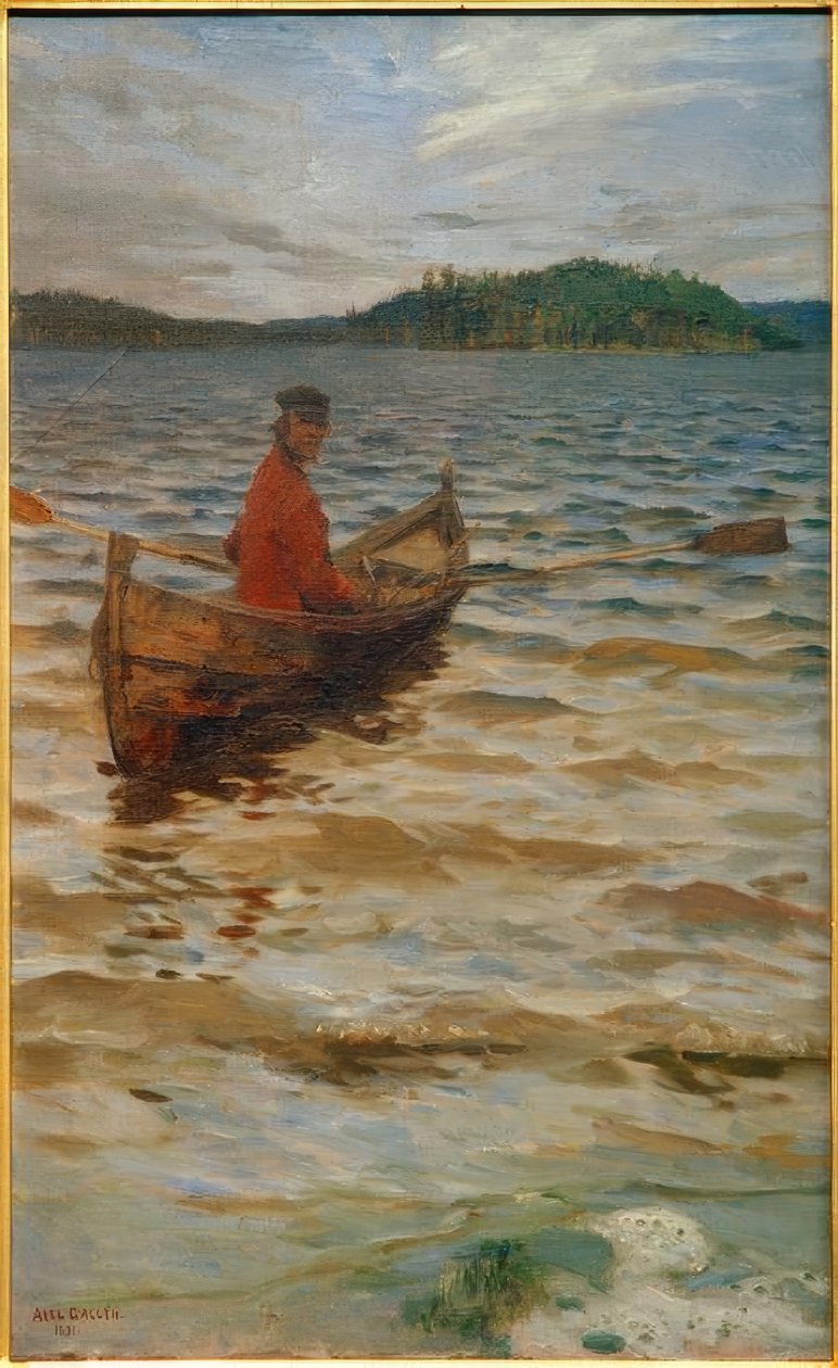 kürekçi by Akseli Valdemar Gallen Kallela
