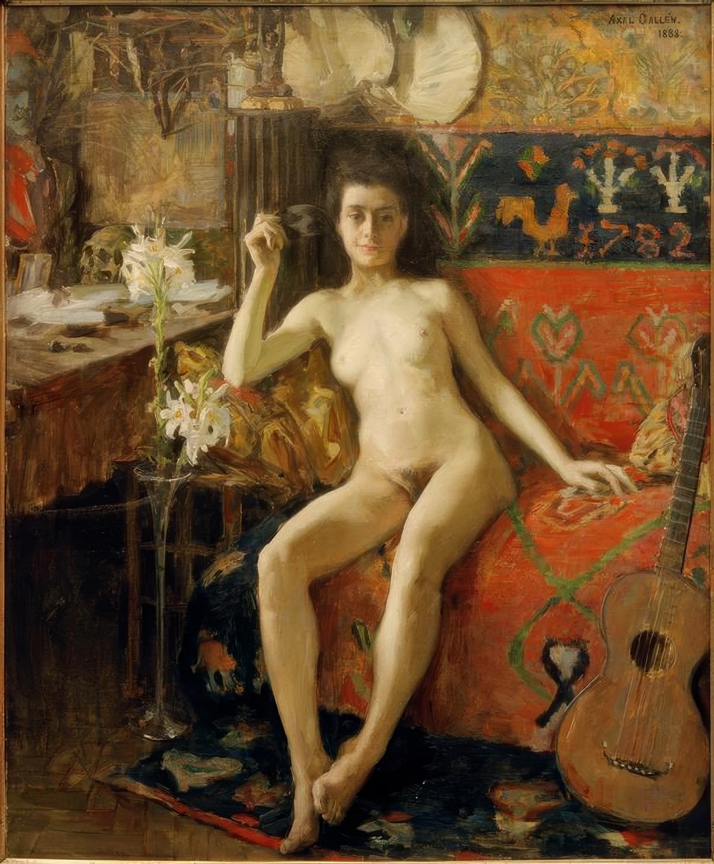 maskesiz by Akseli Valdemar Gallen Kallela