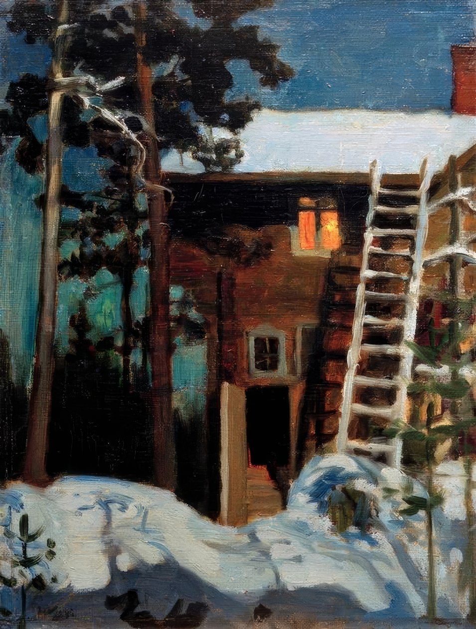 Kalela im Kış by Akseli Valdemar Gallen Kallela