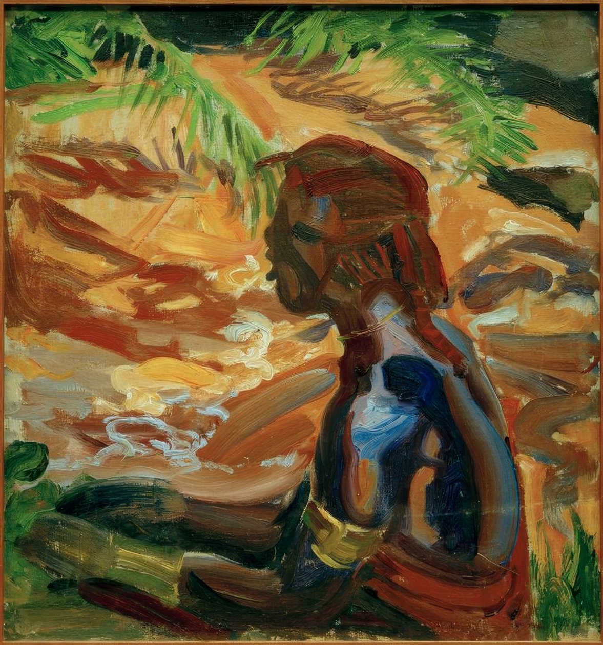 Nehir kenarındaki Kikuyu by Akseli Valdemar Gallen Kallela