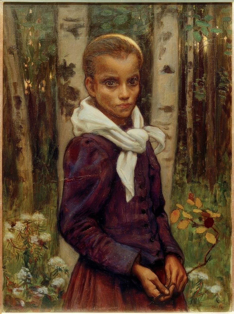 kız by Akseli Valdemar Gallen Kallela