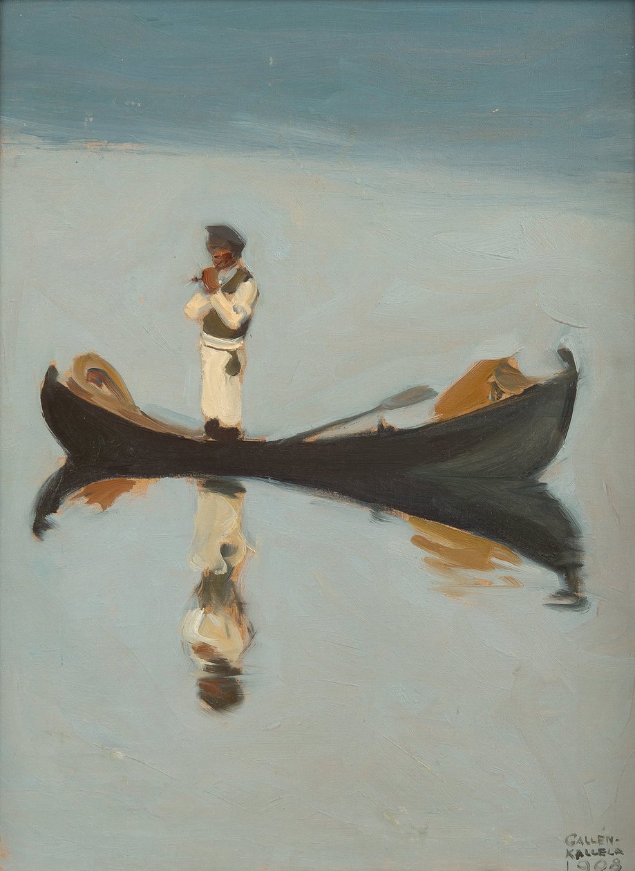 Balık tutan adam, 1908 by Akseli Valdemar Gallen Kallela