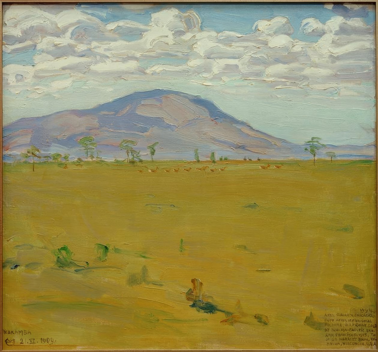 Kenya Dağı - Wakamba Ebene by Akseli Valdemar Gallen Kallela