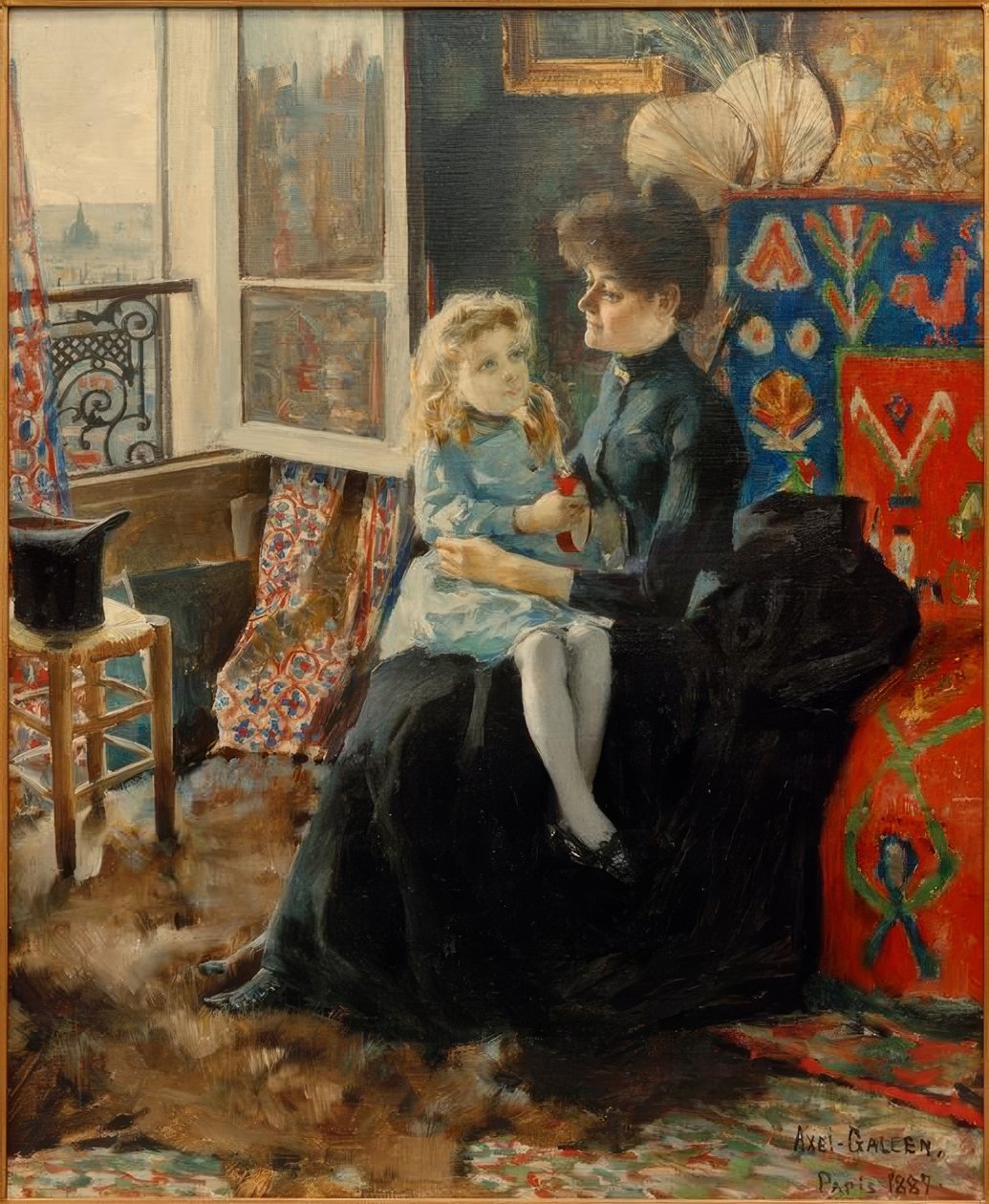 anne ve Çocuk by Akseli Valdemar Gallen Kallela