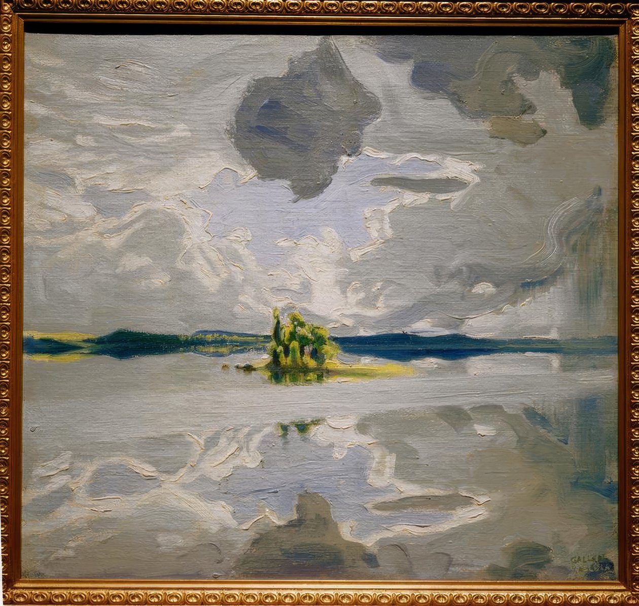 Bir gölün üzerinde bulutlar by Akseli Valdemar Gallen Kallela