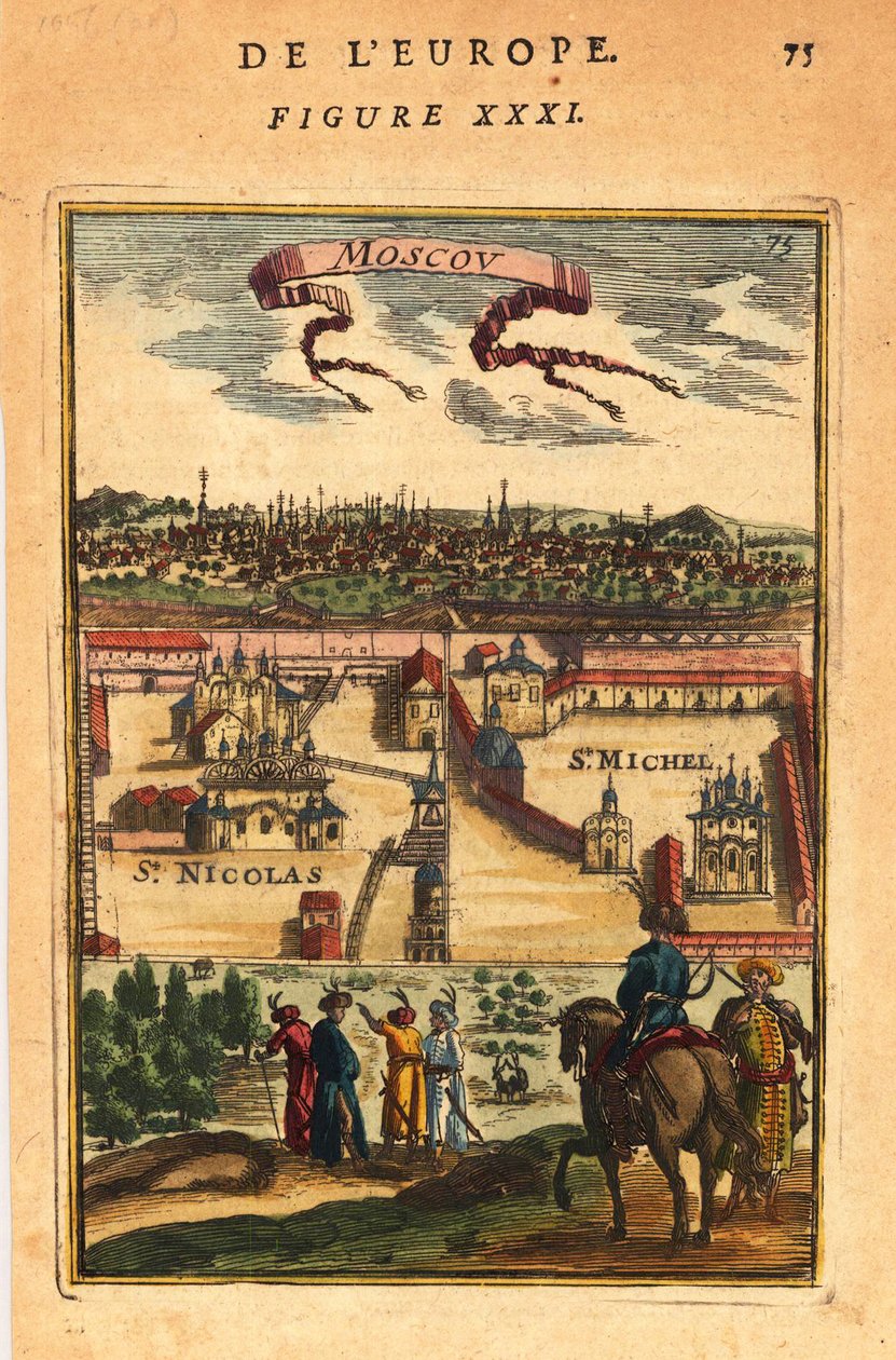 Moskova, 1683 by Alain Manesson Mallet