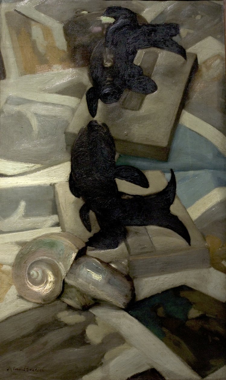 Siyah Porselen Balık (Bronz Balık) by Alan Beeton