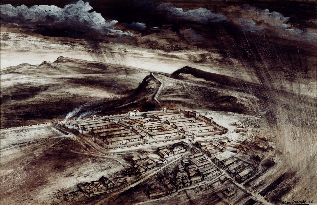 Housesteads Roma Kalesi, 2. yüzyıl, 1990-2010 by Alan Ernest Sorrell